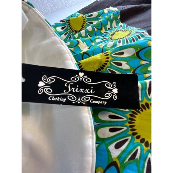 Trixxi Womens Jrs Strapless Sun Dress Empire Waist Multicolored Size 11 NWT - Picture 5 of 9